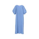 ブルー(013) | ぽわんとした袖デザインが旬の着こなしに ブロードバルーンスリーブワンピース | Re:EDIT