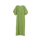 グリーン(017) | ぽわんとした袖デザインが旬の着こなしに ブロードバルーンスリーブワンピース | Re:EDIT
