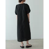 ぽわんとした袖デザインが旬の着こなしに ブロードバルーンスリーブワンピース | Re:EDIT | 詳細画像7