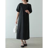 ぽわんとした袖デザインが旬の着こなしに ブロードバルーンスリーブワンピース | Re:EDIT | 詳細画像9