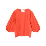 オレンジ(015) | ランタンスリーブデザインが新鮮さのある着こなしに | Re:EDIT