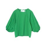 グリーン(017) | ランタンスリーブデザインが新鮮さのある着こなしに | Re:EDIT