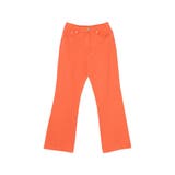 オレンジ(015) | 綺麗なレッグラインを叶えるコットンカラーフレアパンツ | Re:EDIT