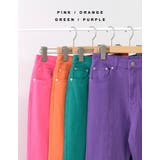 綺麗なレッグラインを叶えるコットンカラーフレアパンツ | Re:EDIT | 詳細画像2