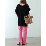 綺麗なレッグラインを叶えるコットンカラーフレアパンツ | Re:EDIT | 詳細画像6