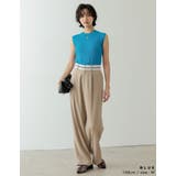 リネンタッチノースリーブリブニットトップス | Re:EDIT | 詳細画像11