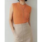 リネンタッチノースリーブリブニットトップス | Re:EDIT | 詳細画像6