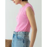 リネンタッチノースリーブリブニットトップス | Re:EDIT | 詳細画像10