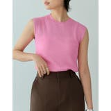 リネンタッチノースリーブリブニットトップス | Re:EDIT | 詳細画像23