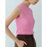 リネンタッチノースリーブリブニットトップス | Re:EDIT | 詳細画像25