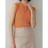 リネンタッチノースリーブリブニットトップス | Re:EDIT | 詳細画像32