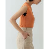 リネンタッチノースリーブリブニットトップス | Re:EDIT | 詳細画像33