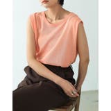 オレンジ(015) | シンプルながらも抜け感のあるシアータンクトップ | Re:EDIT