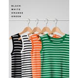 カジュアルな要素を程よく取り入れる サマーニットボーダータンクトップ トップス | Re:EDIT | 詳細画像2