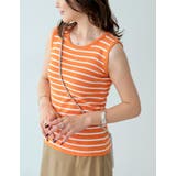 カジュアルな要素を程よく取り入れる サマーニットボーダータンクトップ トップス | Re:EDIT | 詳細画像4