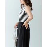 カジュアルな要素を程よく取り入れる サマーニットボーダータンクトップ トップス | Re:EDIT | 詳細画像28