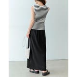 カジュアルな要素を程よく取り入れる サマーニットボーダータンクトップ トップス | Re:EDIT | 詳細画像29