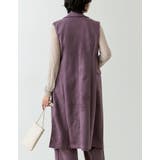 [低身長サイズ有]スウェードポンチテーラードノースリコート | Re:EDIT | 詳細画像22 