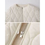 リサイクルタフタ裏ボア軽量中綿キルティングロングコート | Re:EDIT | 詳細画像30