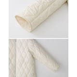 リサイクルタフタ裏ボア軽量中綿キルティングロングコート | Re:EDIT | 詳細画像31