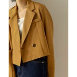 スタイルアップ効果抜群の定番ジャケット カットツイルショートテーラードジャケット | Re:EDIT | 詳細画像15