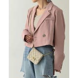 スタイルアップ効果抜群の定番ジャケット カットツイルショートテーラードジャケット | Re:EDIT | 詳細画像7