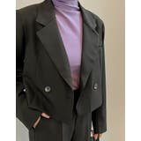 スタイルアップ効果抜群の定番ジャケット カットツイルショートテーラードジャケット | Re:EDIT | 詳細画像22