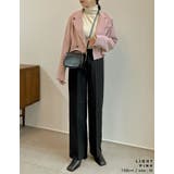 スタイルアップ効果抜群の定番ジャケット カットツイルショートテーラードジャケット | Re:EDIT | 詳細画像33