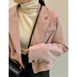 スタイルアップ効果抜群の定番ジャケット カットツイルショートテーラードジャケット | Re:EDIT | 詳細画像34