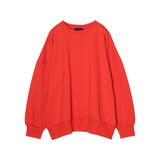 レッド(012) | マニッシュな着こなしが映えるスウェットが登場 カラースウェットプルオーバー | Re:EDIT