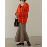 シンプルながらもこなれた印象に 起毛モヘアタッチルーズニットカーディガン トップス | Re:EDIT | 詳細画像15