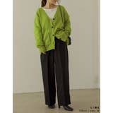 シンプルながらもこなれた印象に 起毛モヘアタッチルーズニットカーディガン トップス | Re:EDIT | 詳細画像16