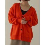 シンプルながらもこなれた印象に 起毛モヘアタッチルーズニットカーディガン トップス | Re:EDIT | 詳細画像7