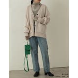 シンプルながらもこなれた印象に 起毛モヘアタッチルーズニットカーディガン トップス | Re:EDIT | 詳細画像23