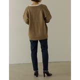 シンプルながらもこなれた印象に 起毛モヘアタッチルーズニットカーディガン トップス | Re:EDIT | 詳細画像24