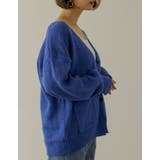 シンプルながらもこなれた印象に 起毛モヘアタッチルーズニットカーディガン トップス | Re:EDIT | 詳細画像26