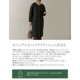 [低身長サイズ有]リサイクルタフタ軽量中綿配色パイピングロングコート | Re:EDIT | 詳細画像5 