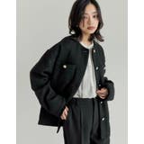 [累計販売枚数6,500枚突破！]ツイードフリンジノーカラージャケット | Re:EDIT | 詳細画像15 