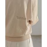 裏毛ワンポイント刺繍スウェットプルオーバー | Re:EDIT | 詳細画像15