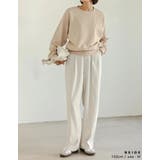 裏毛ワンポイント刺繍スウェットプルオーバー | Re:EDIT | 詳細画像7