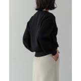 裏毛ワンポイント刺繍スウェットプルオーバー | Re:EDIT | 詳細画像27