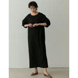 汗じみを気にせずお洒落を楽しめるロングワンピ ランタンスリーブマキシワンピース | Re:EDIT | 詳細画像21