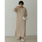 汗じみを気にせずお洒落を楽しめるロングワンピ ランタンスリーブマキシワンピース | Re:EDIT | 詳細画像23