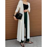 ホワイト(002) | [接触冷感]丈が選べるとろみカットソートッパーカーディガン | Re:EDIT