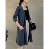 [接触冷感]丈が選べるとろみカットソートッパーカーディガン | Re:EDIT | 詳細画像30 