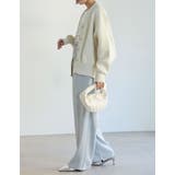 [大きいサイズ有]スポンジニットラグランVネックカーディガン | Re:EDIT | 詳細画像12 