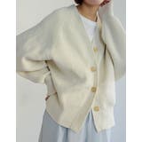 [大きいサイズ有]スポンジニットラグランVネックカーディガン | Re:EDIT | 詳細画像3 