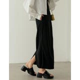 ジョーゼットポンチオープンスナップナロースカート | Re:EDIT | 詳細画像11