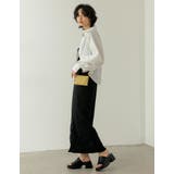 ジョーゼットポンチオープンスナップナロースカート | Re:EDIT | 詳細画像9