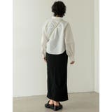 ジョーゼットポンチオープンスナップナロースカート | Re:EDIT | 詳細画像10